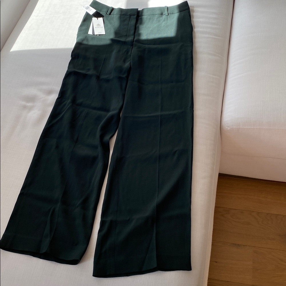 NWT ARITZIA Babaton SCARAB / Dark Green AGENCY PANT Size 12 💚💚 - Picture 5 of 7